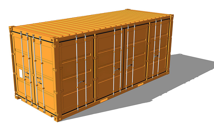 20' DC Open Side Konteyner