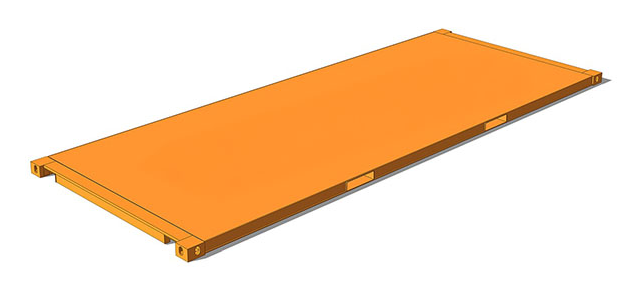20' Platform Konteyner