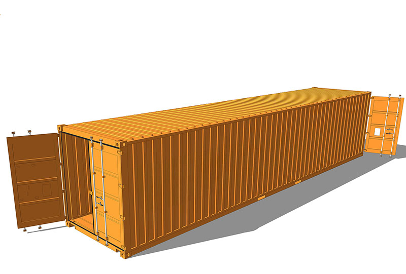 40' DC Double Door Konteyner